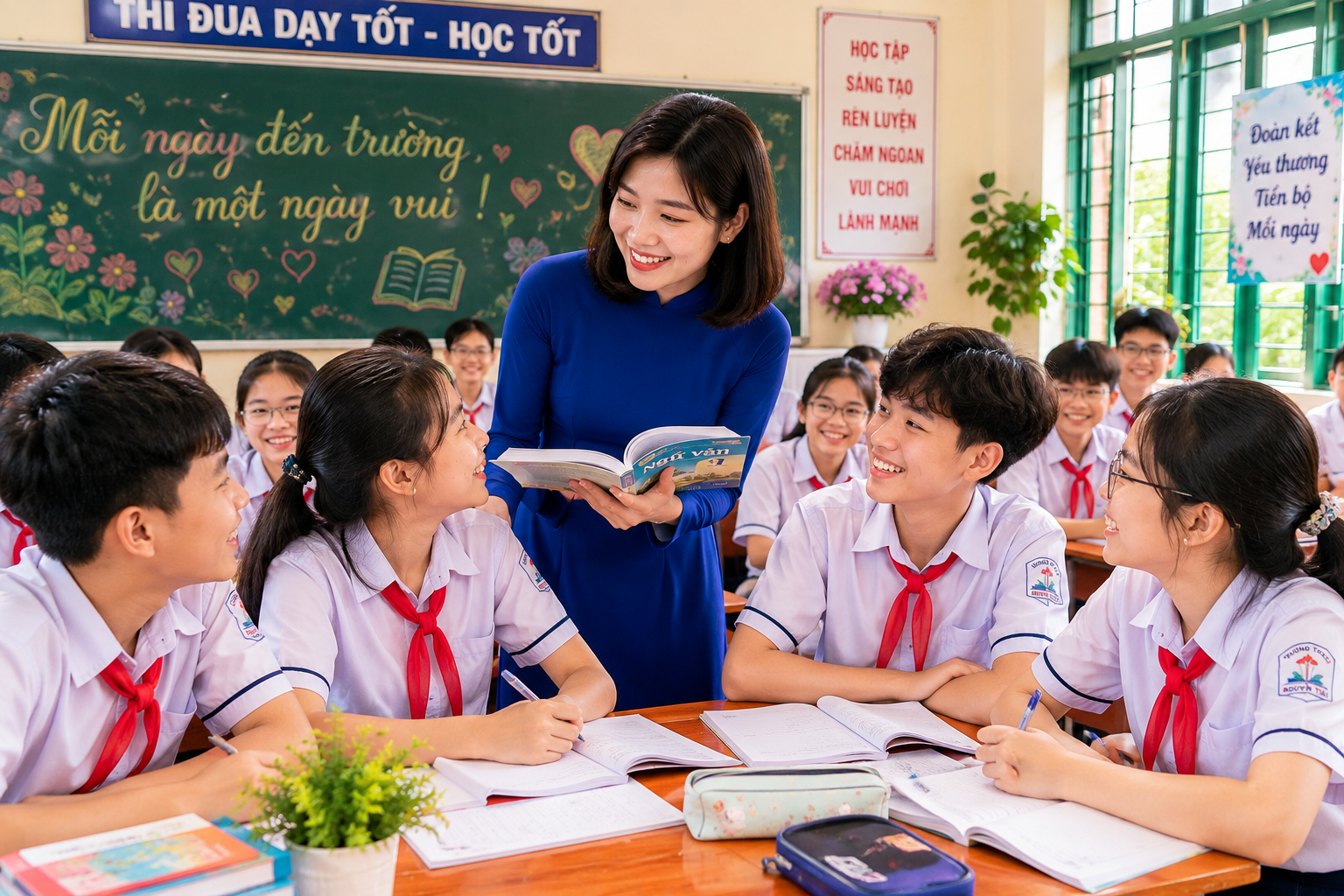 Lớp học của cô giáo Việt Nam